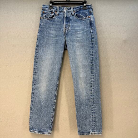 Levi's Denim - Levi's Premium Wedgie Straight Jeans Women's 25 (2) Blue Big E Button Fly EUC